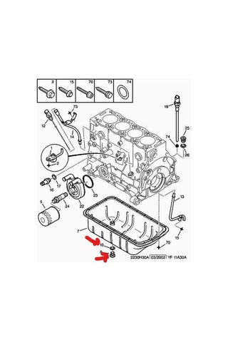 Peugeot Citroen 1.4 -1.6 Hdı Yağ Karter Tapası 031129