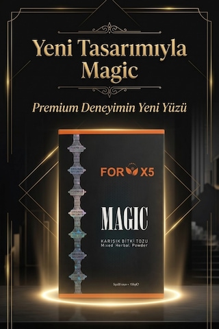 Diyetix Forx5 Magıc Yeni Karışık Bitki Tozu Bitkisel Özlü Karışım 30 Şase Yenilenmiş Premium Kutu 90 G
