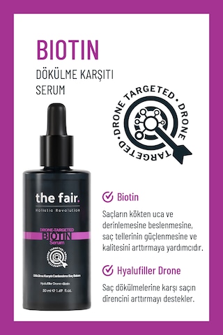 the fair. Drone-Targeted Biotin Dökülme Önleyici Vegan Saç Serumu %1 Hyalufiller Drone + Biotin 50 ML