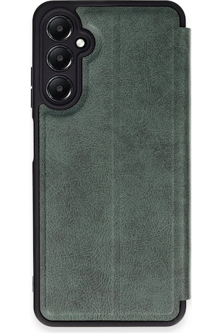 Newface - 278 - Samsung Galaxy Uyumlu A25 5g Kılıf Flip Cover - - Csmo-tex - Koyu Yeşil