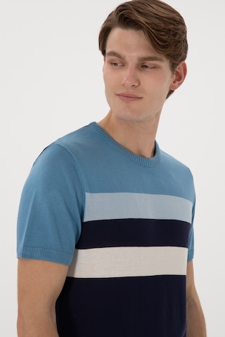 U.S. Polo Assn. Erkek Slim Fit Bisiklet Yaka Lacivert Tişört 50306459-VR033