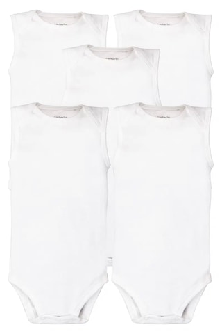 Layette Bebek 5 Li Beyaz Body Set Beyaz