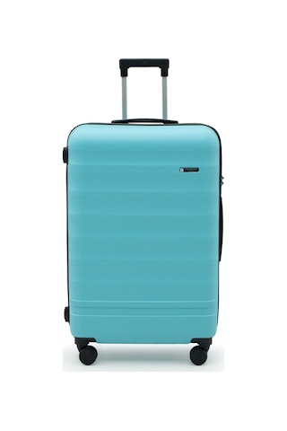 Babil Lüx Abs Büyük Boy Valiz 75 Cm Mavi