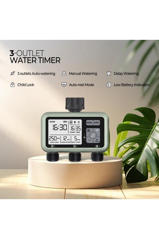 3 Çıkışlı Elektronik Otomatik Sulama Kontrolcüsü