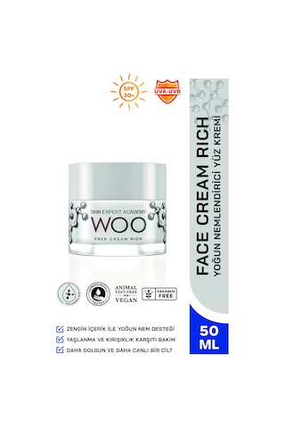 Woo Skin Expert Academy Yoğun Nemlendirici Yüz Kremi 50 ML