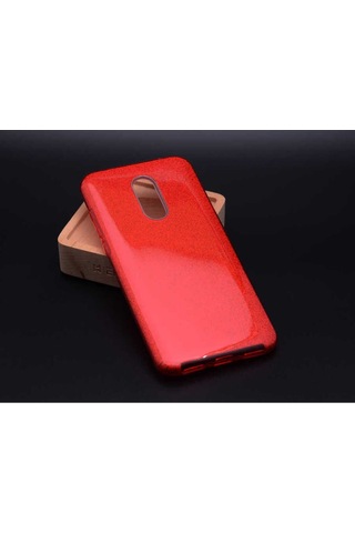 Xiaomi Redmi Note 4x Kılıf Zore Shining Silikon Kırmızı