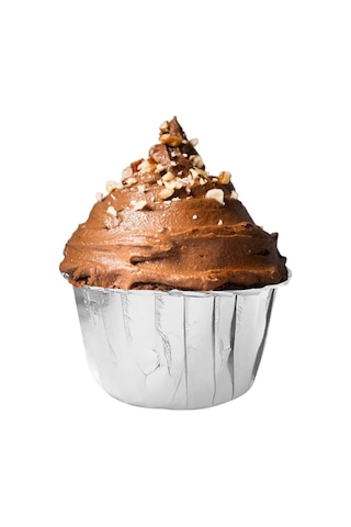 25 Adet Kağıt Muffin Kek Cupcake Sufle Kapsülü Silver