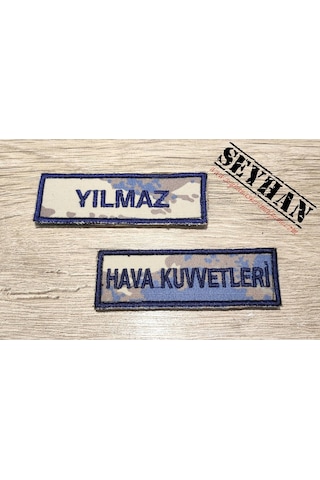 Hava Kuvvetleri 2019 Kamuflaj Isimlik Ve Hava Kuvvetleri Yazısı Haki