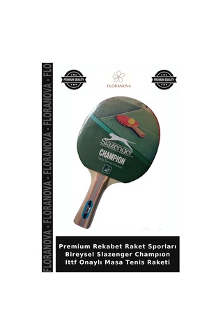 Premium Rekabet Raket Sporları Bireysel Slazenger Champıon Ittf Onaylı Masa Tenis Raketi