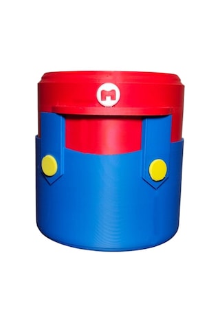 Super Mario Tasarımlı Kalemlik Kırmızı