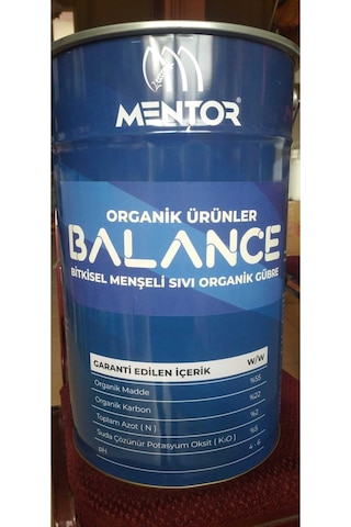 Mentor Balance Bitkisel İçerikli Sıvı Gübre 20 Lt 10