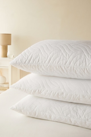 Ocean Home Textile 3'lü 900 Gr Kapitoneli Silikon Yastık Seti 50 X 70 Cm Beyaz