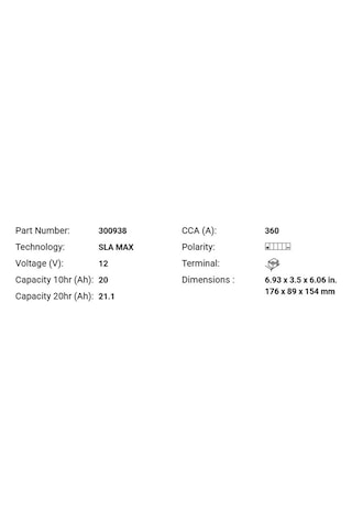 Bs Battery Bgz20h Sla Max Btx20h Motosiklet Aküsü 300938