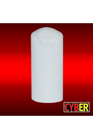 5 Mm Plastik Tel Tapası Uzun Tip-Beyaz