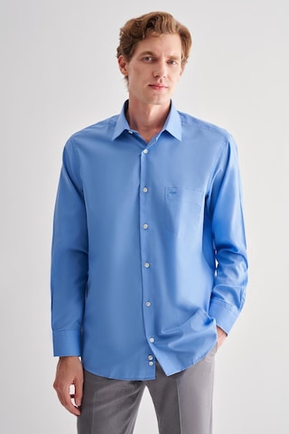 Saks Sert Yaka Uzun Kol Easy To Iron Comfort Fit Pamuklu Gömlek 1004255182 - Saks