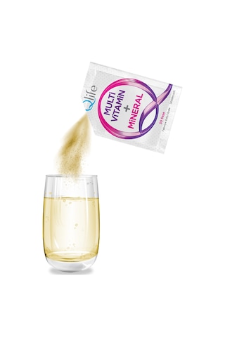 Qlife Multivitamin Mineral Ahududu Aromalı 30 Saşe