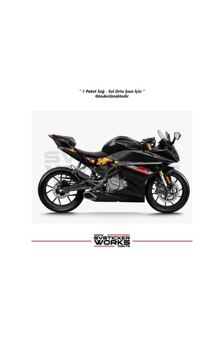 Cfmoto 250sr Orta Şase Kaplama Batman Desen Sticker Diğer