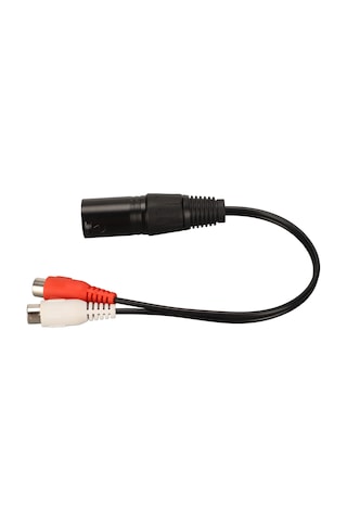 Konesam Xlr Erkekden 2 Rca Dişiye Y Bölücü Kablosu - Gürültü Engelleme Ve Altın Kaplama - Mikser, Amfi Ve Ses Cihazları İçin
