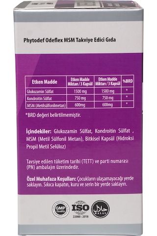 Phytodef Odeflex Msm Glukozamin Sülfat Kondroitin Sülfat 90 Kapsül