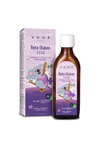Voop Beta Glukan 13/16 Kara Mürver Vitamin C Çinko Şurup 150