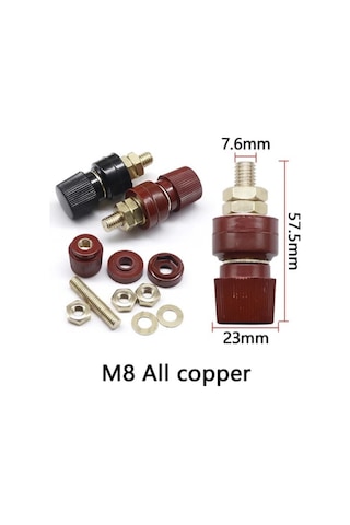 Born Klemens 8mm 1 Adet Kırmızı + 1 Adet Siyah