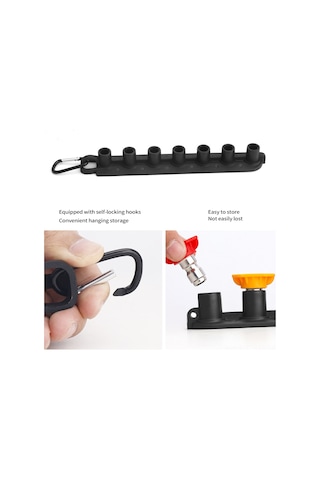 Samdoo Yüksek Basınçlı Araç Yıkama Nozulu Seti - 7 Renkli Uç Ve Saklama Tabanı