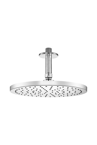 Eca Lia Yuvarlak Ankastre Gömme Banyo Bataryası Duş Seti Tüm Parçalar Dahil Tavandan Krom