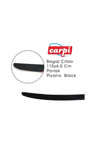 Bagaj Çıtası 115X4.5Cm Universal Parlak Boyalı Carpi Spoyler Siyah N11.3023