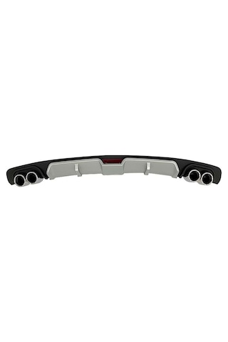 Fiat Bravo Gri Difüzör 4 Uyumlu Krom Egzoz Görünümlü Difizör Arka Ek Body Kit 2006 -2016