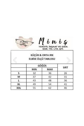 Miniş Snowman Tütülü Küçük Irk Köpek Elbisesi