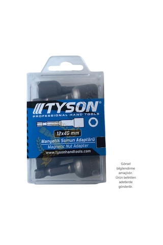 Kupa Tyson Manyetik Somun Sıkma Adaptörü - 12 Mm. - 4.5 Cm. - 2 Adet