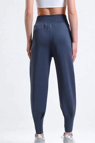 Winmoda34 Jogger Dalgıç Eşofman Geniş Kemer Paça Büzgülü Gri