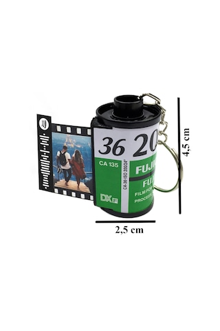 Fujifilm 10 Fotoğraflı Foto Rulo Anahtarlık- Foto Film Anahtarlık