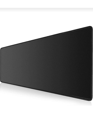 Mousepad Dikişli Kaymaz Gaming Deskpad Xxl Fare Altlığı 90x40 90x40cm Black