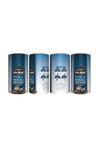 Damla Sakızlı Van Dibek Kahvesi Silindir Kutu 500 Gr. Geleneksel