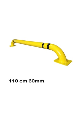 Araç Bariyeri Otopark Ayırıcı Araç Stoperi Yaslama Demiri Bariyeri 110cm Ø60mm 2mm