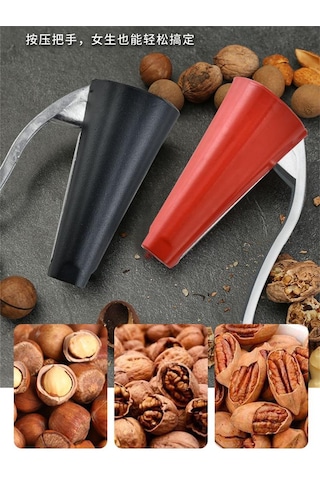 Huni Ceviz Kıracağı Mutfak Yeni Mutfak Aksesuarları Ceviz Açacağı Pense Ceviz Açmak İçin Alet Fındık Klipsi Ceviz Maşası Kabuk Soyucu Siyah