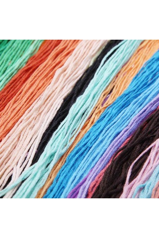 Aubyhe 14ct 21x50cm Pamuk Kumaş, Çizgili Desenli, Çin Kültürü Pratik Ev İşleri抽象 Çiçek Desenli Cross Stitch Seti İp, İğne, Rehber Dahil