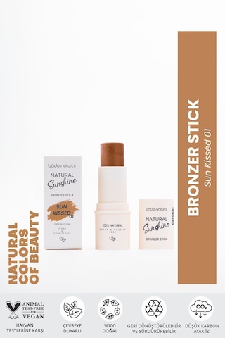 Bade Natural Bronzer Stick Sun Kissed 01 %100 Doğal