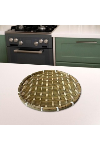 Pazly Tepsisi Suntek Sepet Parti Için Cm Bambu Bahçe 30 Us Yeşil