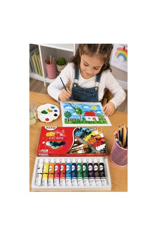 Guaj Boya 12 Renk 12 Ml 1 Paket Fatih Guaj Boya 12 Li Canlı Renkler Ahşap Tuval Taş Ağaç Resim Dersi Okul Öğrenci Çok Renkli