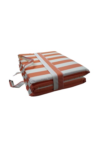 Mirzademarket Mirzade Plaj Minderi Çanta Katlanır Su Geçirmez-Turuncu/Krem