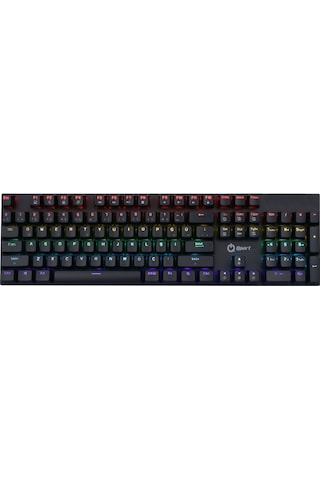 Qpart MECH-2000 Blue Switch Bilek Destekli Rgb Kablolu Mekanik Klavye