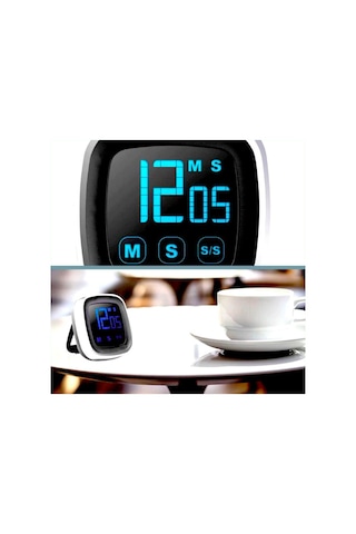 Omeniv Dokunmatik Ekran Alarm Timer Mutfak Pişirici Zamanlayıcı