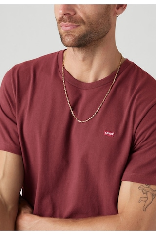 Levi's Erkek Bisiklet Yaka Bordo T-shirt - 008bt-0002 Bordo