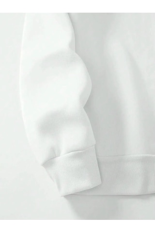 Altamira Unisex Dik Yaka Yarım Fermuarlı Oversize Sweatshirt 001