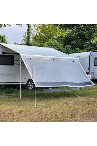 2k Karavan Gri Plus 440cm Karavan Tente Güneşliği Ön Perde