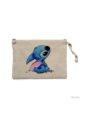 Zepplin Giyim Cute Stitch Clutch Astarlı Cüzdan / El Çantası