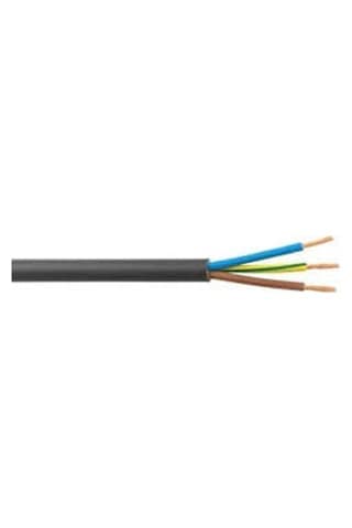 Cmk Cable 3X1,5 Ttr Siyah Çok Telli Kablo Tam Kesit %100 Bakır