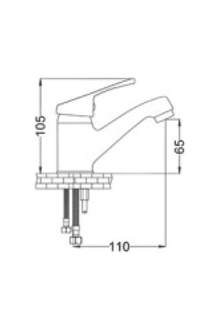 Gms Seren Mix Lavabo Musluk Bataryası Srn103